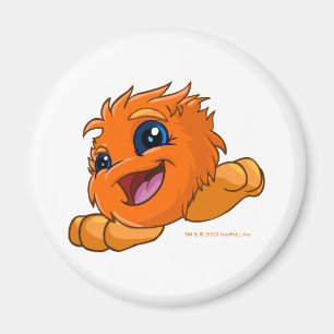 Glückliches orange JubJub Magnet