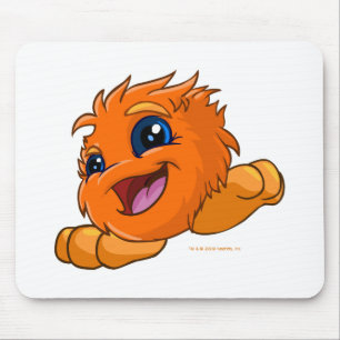Glückliches orange JubJub Mousepad