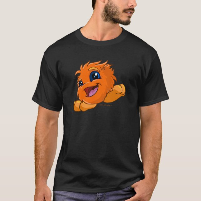 Glückliches orange JubJub T-Shirt (Vorderseite)