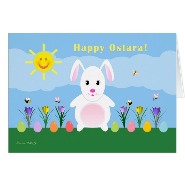 Glückliches Ostara - frühlingshaftes Äquinoktikum (Vorderseite (Horizontal))