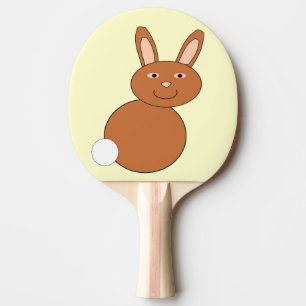 Glückliches Osterhase-Ping-Pong-Schläger Tischtennis Schläger