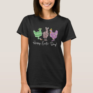 Glückliches Ostern Huhn, Leopard Huhn T-Shirt