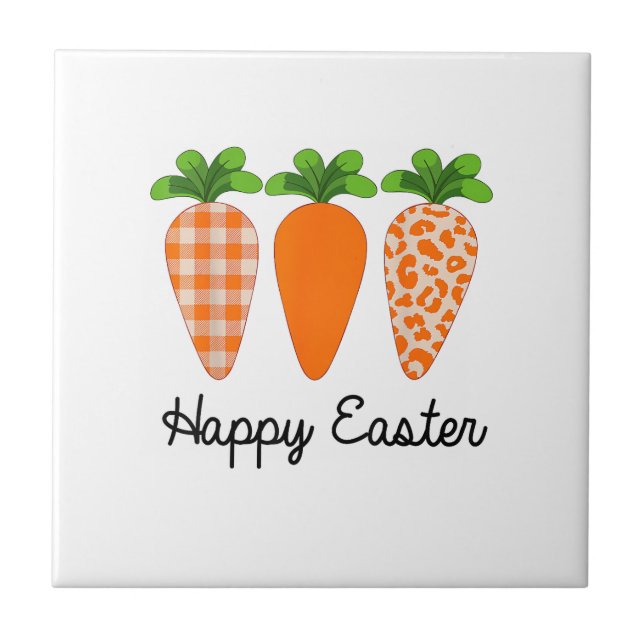 Glückliches Ostern Karotte Süßes Ostern T-Shirt Fliese (Vorderseite)
