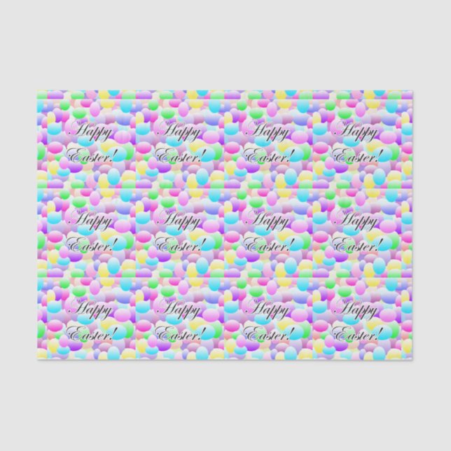 Glückliches Ostern-Licht Seidenpapier (Vorderseite)