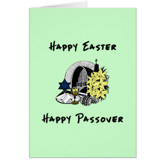 Glückliches Ostern und Passahfest zwischen