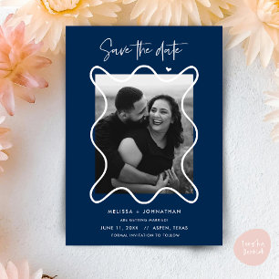 Glückliches Paar - Heiratsankündigung zum Speicher Save The Date