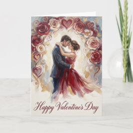 Glückliches Paar Valentinskarte Karte
