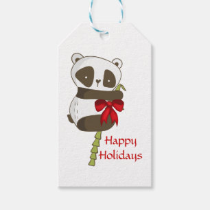 Glückliches Panda-Fest Geschenkanhänger