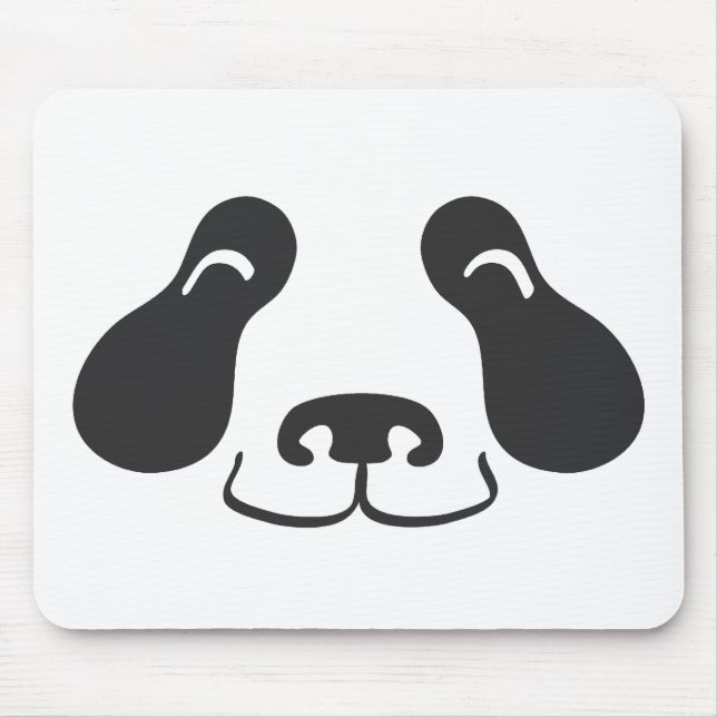 Glückliches Panda-Gesicht Mousepad (Vorne)