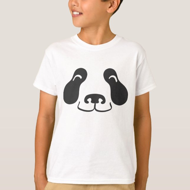 Glückliches Panda-Gesicht T-Shirt (Vorderseite)