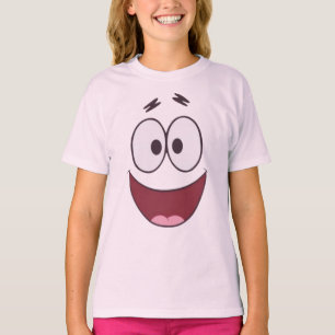 Glückliches Patrick Star großes Gesicht Mädchen T- T-Shirt