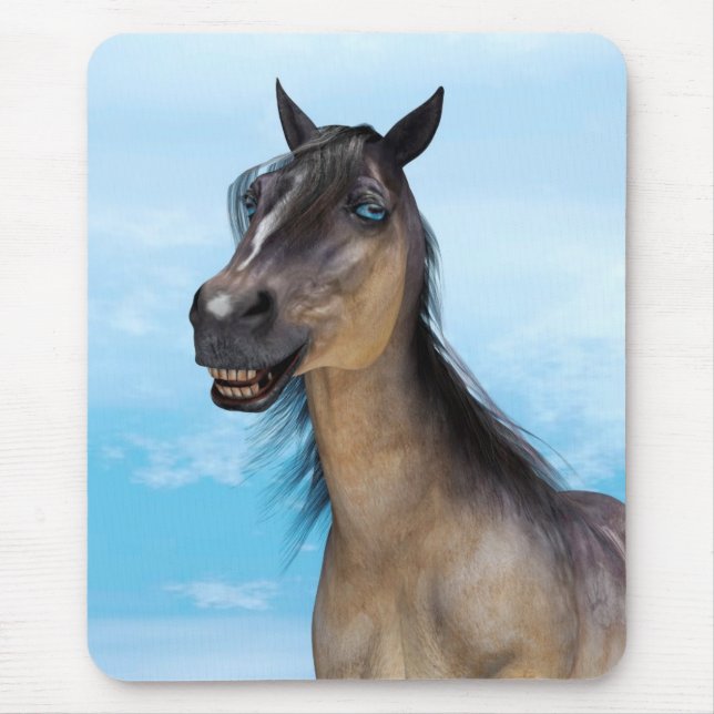 Glückliches Pferd Mousepad (Vorne)