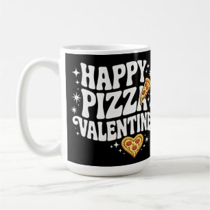 Glückliches Pizza-Valentinstag Lustiges Pizza-Lieb Kaffeetasse