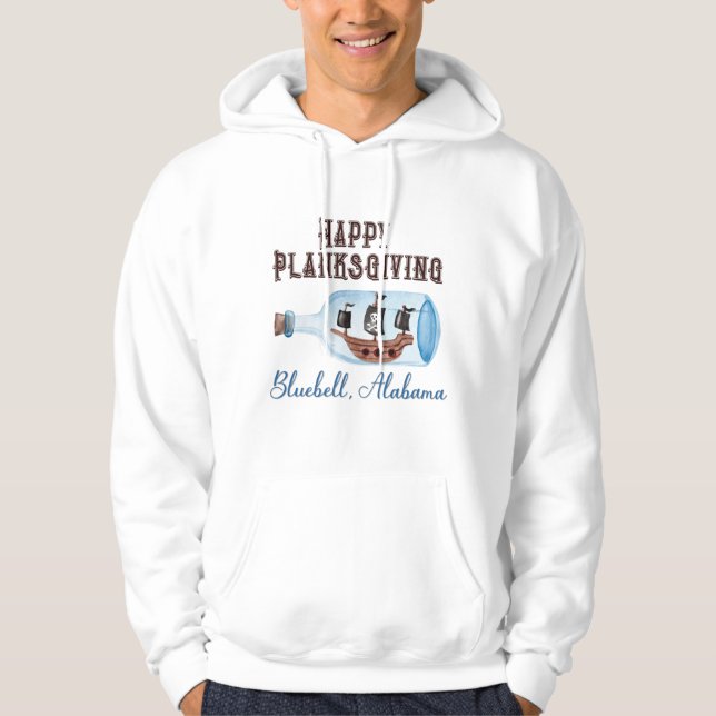 Glückliches Planksgiving aus Bluebell Alabama Hoodie (Vorderseite)