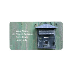 Glückliches Postcrossing! Briefkasten Adressaufkleber