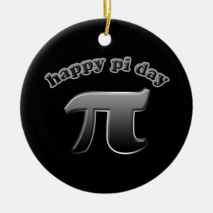 Glückliches PU-Symbol PU-Tag für Mathe-Nerds am Keramikornament