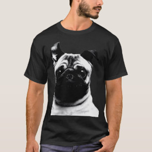 Glückliches Pug-Hundporträt - Süßes Welpengesicht T-Shirt