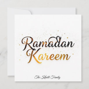 Glückliches Ramadan Mubarak Ramadan Kareem Gold Mu Feiertagskarte