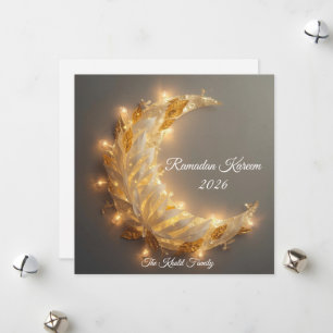 Glückliches Ramadan Mubarak Ramadan Kareem Hilal M Feiertagskarte