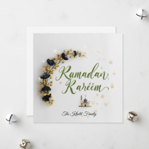 Glückliches Ramadan Mubarak Ramadan Kareem Modern Feiertagskarte