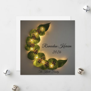 Glückliches Ramadan Mubarak Ramadan Kareem Muslim Feiertagskarte
