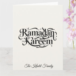 Glückliches Ramadan Mubarak Ramadan Kareem Muslim Karte