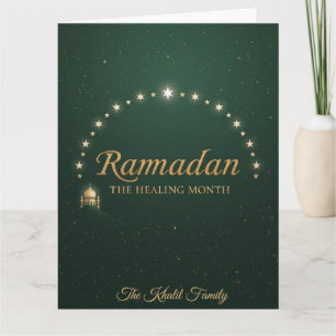 Glückliches Ramadan Mubarak Ramadan Kareem Muslim Karte