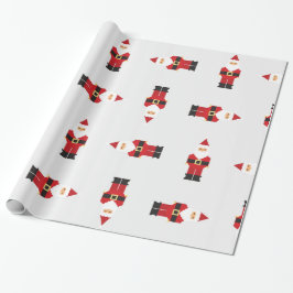 Glückliches Sankt-WeihnachtsPackpapier Geschenkpapier