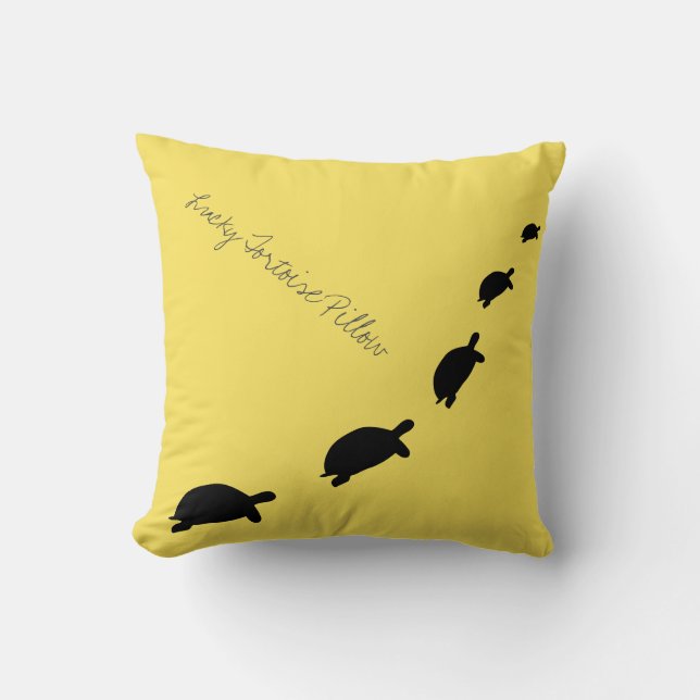 Glückliches Schildkröten-Wurfs-Kissen/Kissen Kissen (Vorderseite)