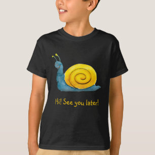 Glückliches Schnecke entzückendes Tier T-Shirt