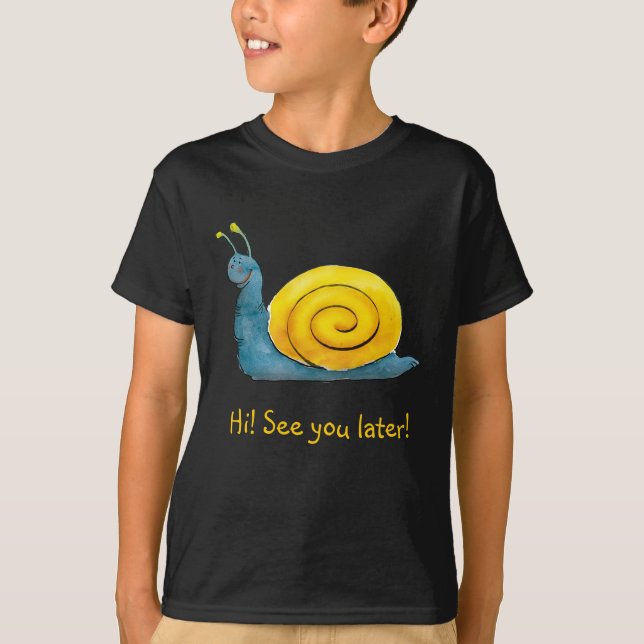 Glückliches Schnecke | entzückendes Tier T-Shirt (Vorderseite)