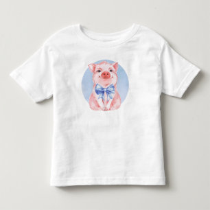 Glückliches Schwein Kleinkind T-shirt