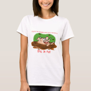 Glückliches Schwein T-Shirt