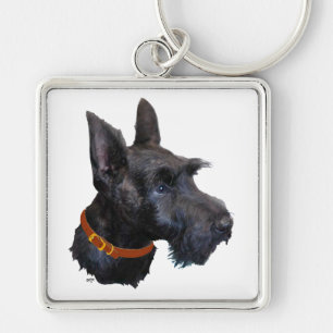 Glückliches Scottish Terrier Schlüsselanhänger