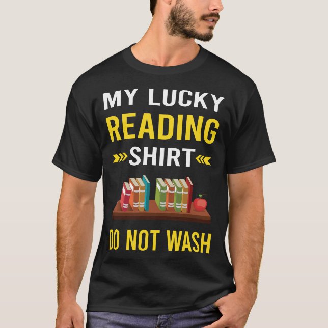 Glückliches Shirt Buchbücher lesen (Vorderseite)