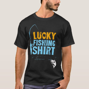 Glückliches Shirt für einen Fischer