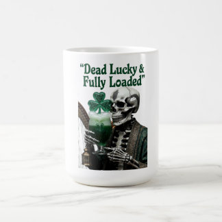 Glückliches Skelett Stout T-Shirt | Tot Glücklich Kaffeetasse