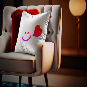 Glückliches Smiley-Gesicht-Kissen Cute Minimalis Kissen