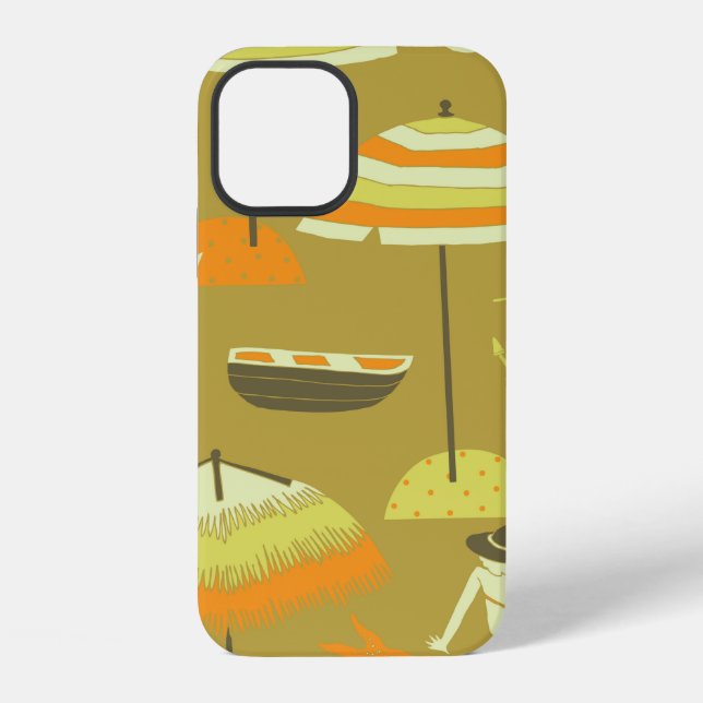 Glückliches Sommer-Smooth-Pattern iPhone Hülle (Rückseite)