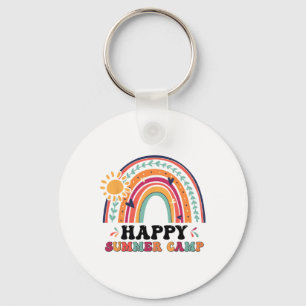 Glückliches Sommerlager passend zum Regenbogen des Schlüsselanhänger