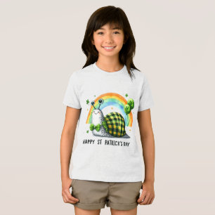 Glückliches St. Patrick-Kind-T-Shirt mit Rückendru Tri-Blend Shirt