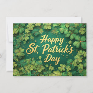 Glückliches St. Patrick’s Day Kleeblatt-Design