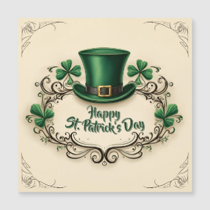 Glückliches St. Patrick’s Day Shamrock-Design Magnetkarte