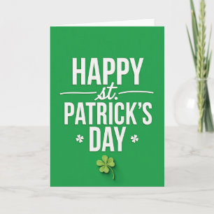 Glückliches St. Patrick's Day Grußkarte Karte