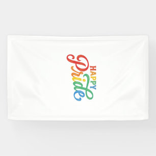 Glückliches Stolz Vintage Regenbogen-Typografie-Sh Banner