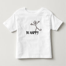 GLÜCKLICHES STRICHMÄNNCHEN-KINDER-TSHIRT