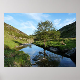 Glückliches Tal, Northumberland England Poster
