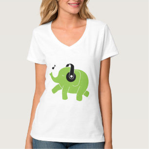 Glückliches Tanzen-Elefant-Shirt T-Shirt