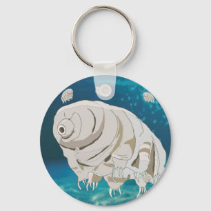 Glückliches Tardigrad schwebt unter Wasser Schlüsselanhänger