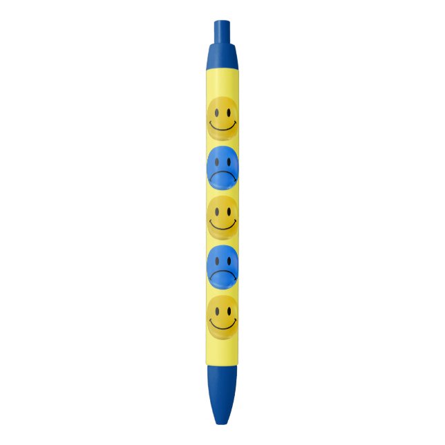 Glückliches trauriges Bi-polarer Stift (Vorderseite Vertikal)